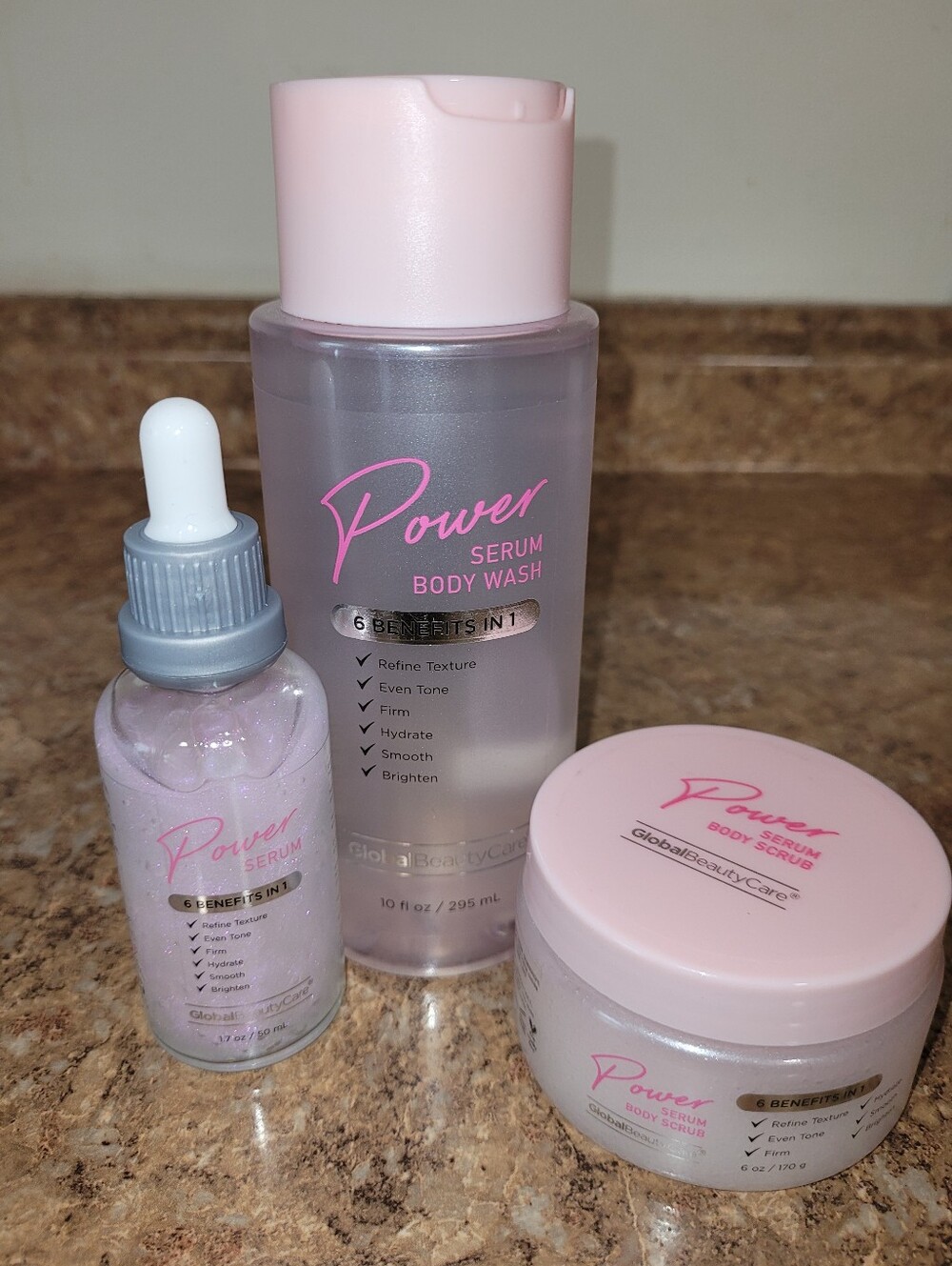 GlobalBeautyCare Power Serum 3 Piece Body Set